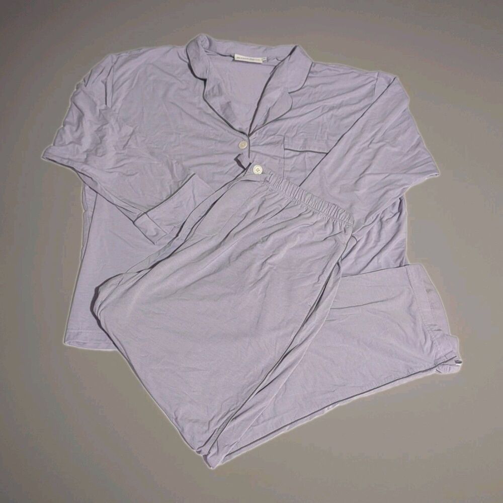 Sleepy Jones Purple Mattress Marina Pajama Set Softstretch Lilac Lavender XL
